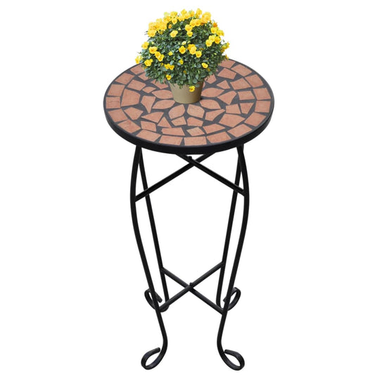 Plant Stand | Terracotta and Black | Iron and Ceramic | Small | Durable