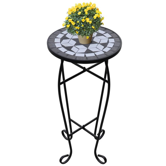 Plant Stand | Black and white | Iron and ceramic | Medium | Durable