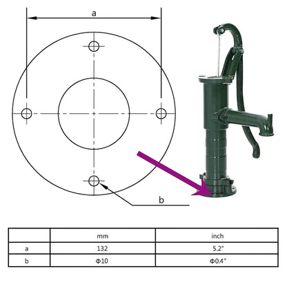 Cast Iron Garden Hand Water Pump
