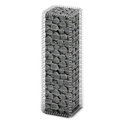 Gabion Basket with Lids Galvanised Wire 100 x 30 x 30 cm