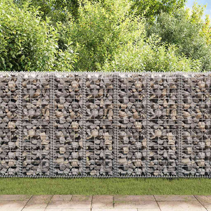 Gabion Basket with Lids Galvanised Wire 100 x 30 x 30 cm