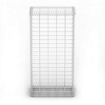 Gabion Basket with Lids Galvanised Wire 100 x 50 x 30 cm