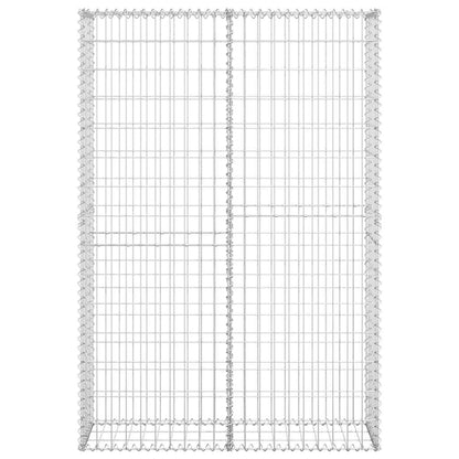 Gabion Basket with Lids Galvanised Wire 150 x 100 x 30 cm