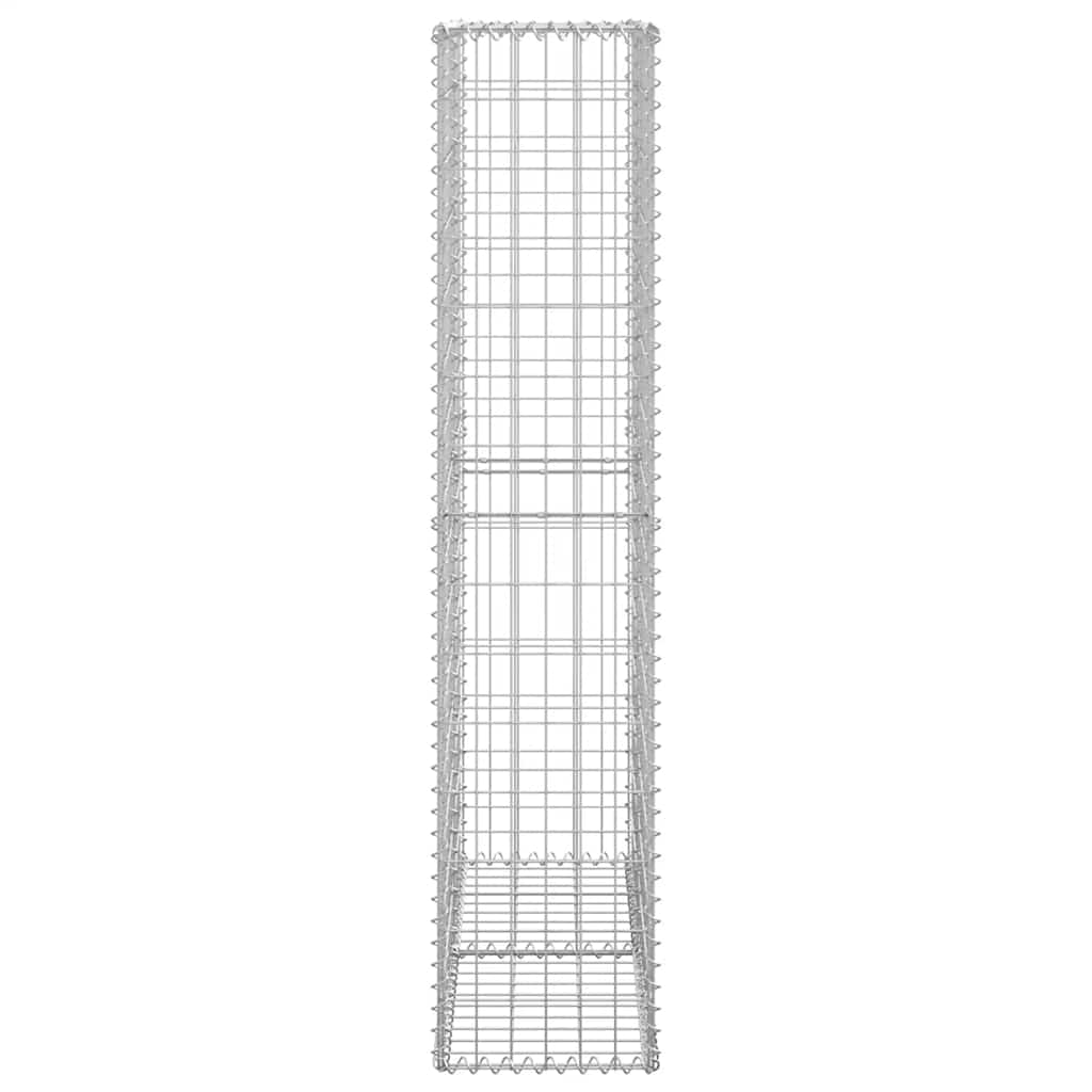 Gabion Basket with Lids Galvanised Wire 150 x 100 x 30 cm