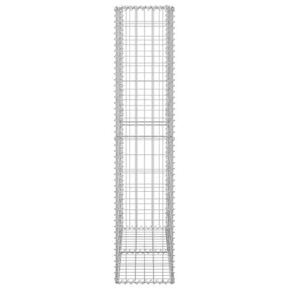 Gabion Basket with Lids Galvanised Wire 150 x 100 x 30 cm