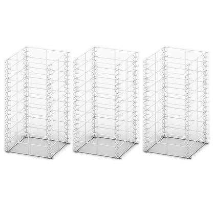 Gabion Set 3 pcs Galvanised Wire 25 x 25 x 50 cm