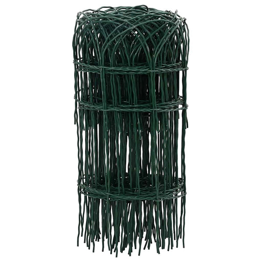 Garden Border Fence Powder-coated Iron 25x0.4 m