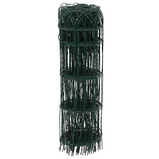 Garden Border Fence Powder-coated Iron 25x0.65 m