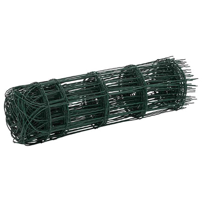 Garden Border Fence Powder-coated Iron 25x0.65 m