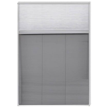 Insect Plisse Screen Window Aluminium 160 x 80 cm with Shade