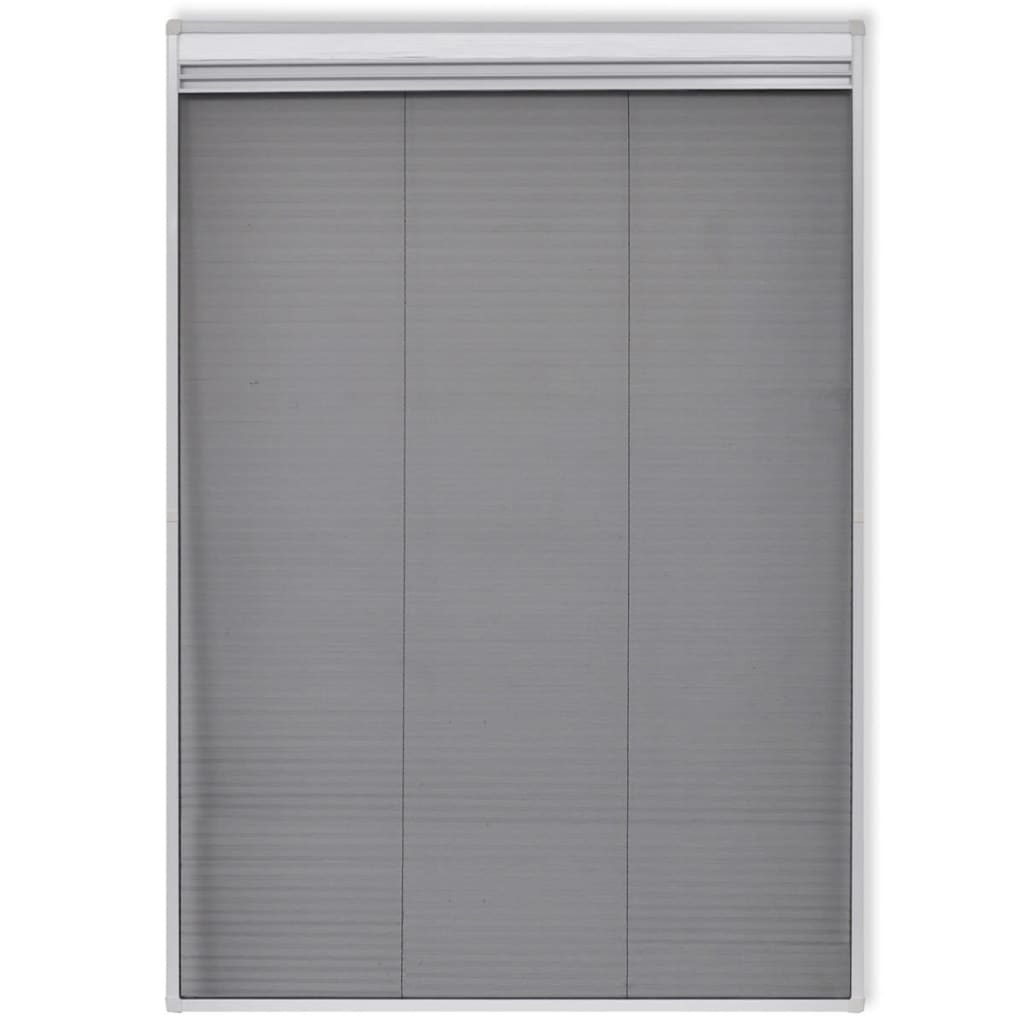 Insect Plisse Screen Window Aluminium 160 x 80 cm with Shade