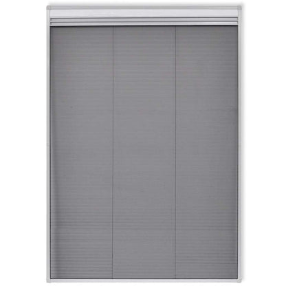 141131 vidaXL Insect Plisse Screen Window Aluminium 160 x 80 cm with Shade
