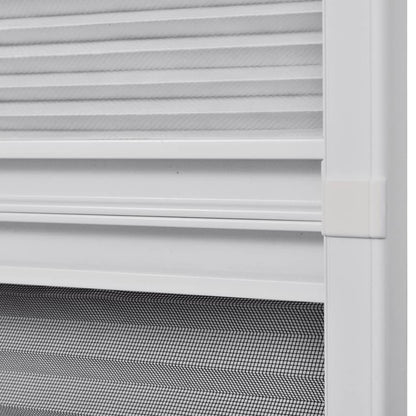 Insect Plisse Screen Window Aluminium 160 x 80 cm with Shade