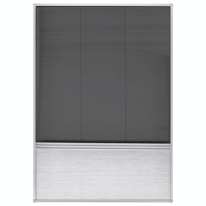 141131 vidaXL Insect Plisse Screen Window Aluminium 160 x 80 cm with Shade