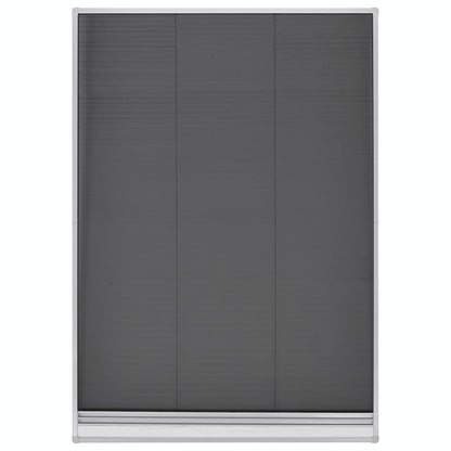 141131 vidaXL Insect Plisse Screen Window Aluminium 160 x 80 cm with Shade