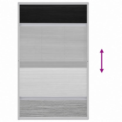 141131 vidaXL Insect Plisse Screen Window Aluminium 160 x 80 cm with Shade