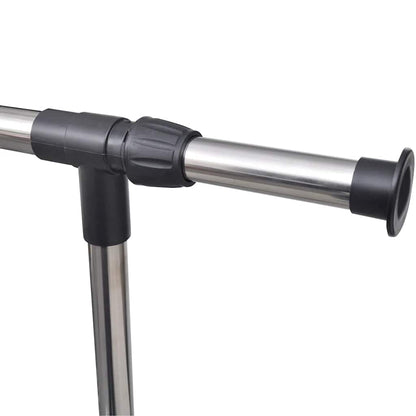 Clothes Rack | Set of 2 | Black, Silver | Stainless steel, PP plastic