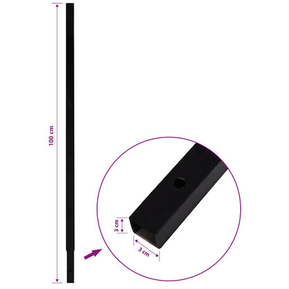 Ground Drill Extension Tube 4 x 1 m Tube Connection Steel