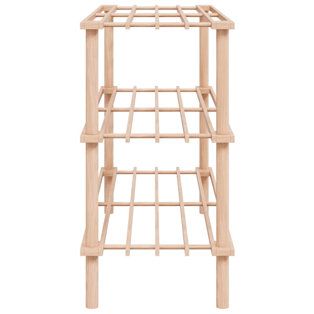 3-Tier Shoe Racks 2 pcs Solid Fir Wood