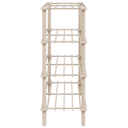 4-Tier Shoe Racks 2 pcs Solid Fir Wood