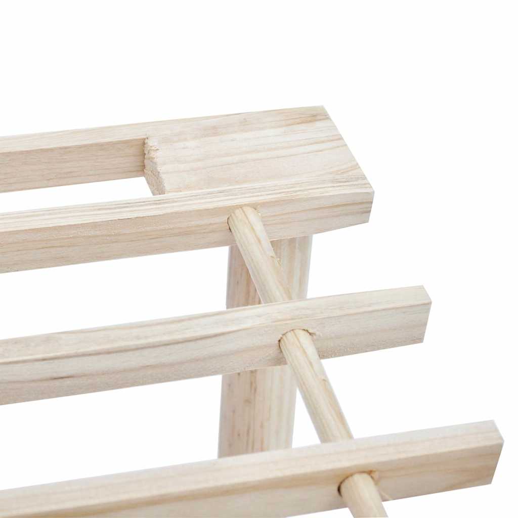 4-Tier Shoe Racks 2 pcs Solid Fir Wood