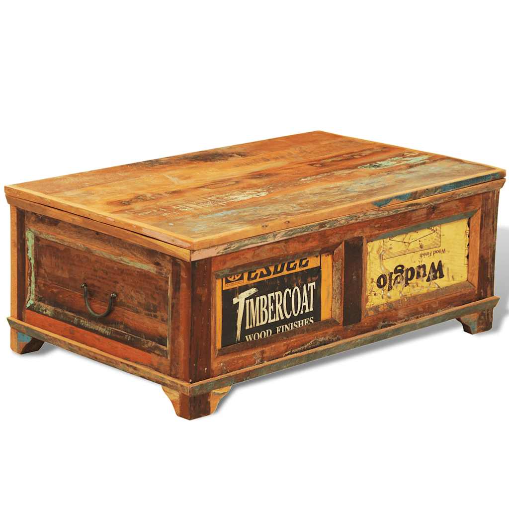 Coffee Table | Multicolour | Reclaimed wood | Medium | Rectangular