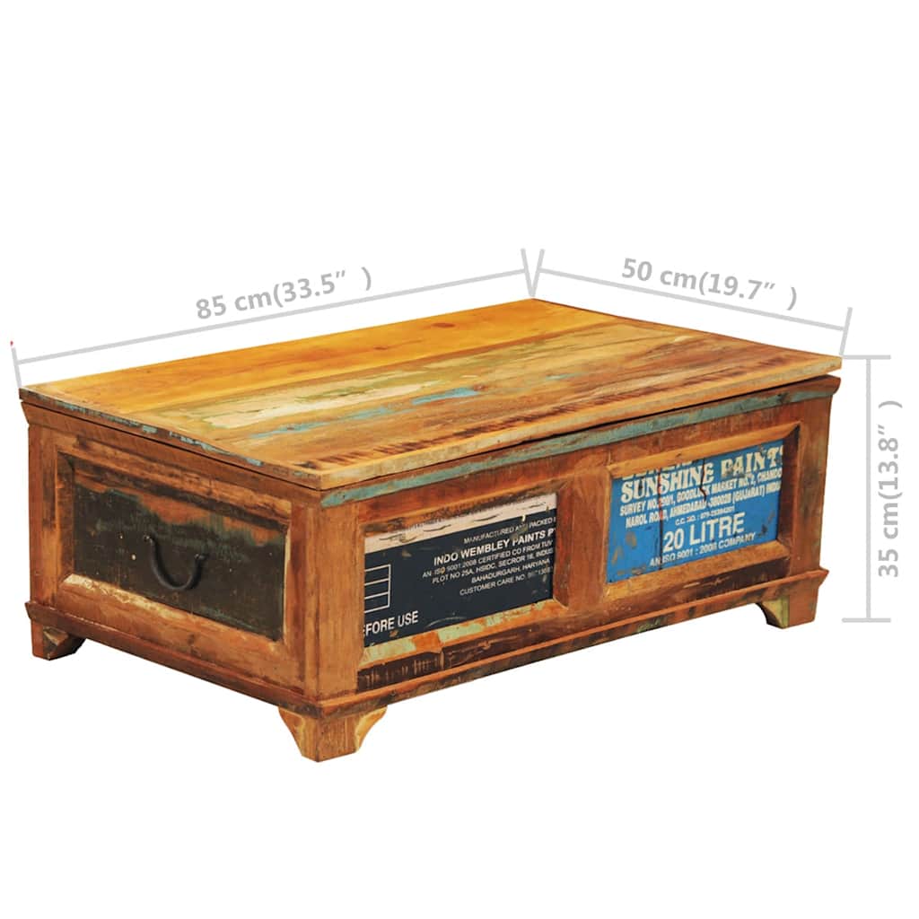 Coffee Table | Multicolour | Reclaimed wood | Medium | Rectangular
