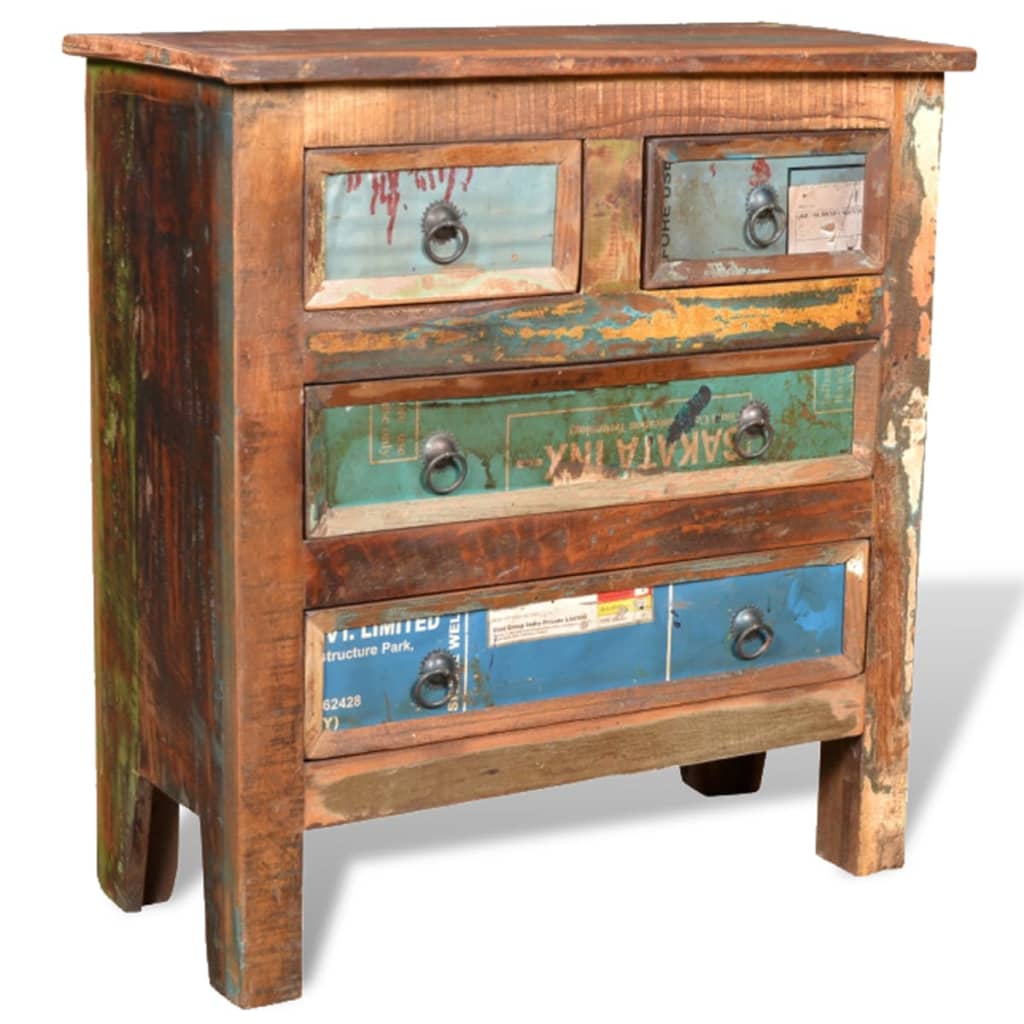 Vintage Cabinet | Multicolour | Reclaimed solid wood | Medium | Storage