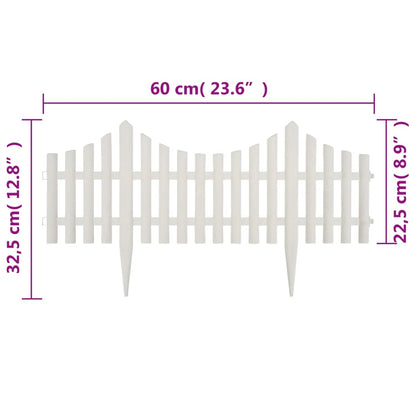 White Lawn Divider 17 pcs / 10 m