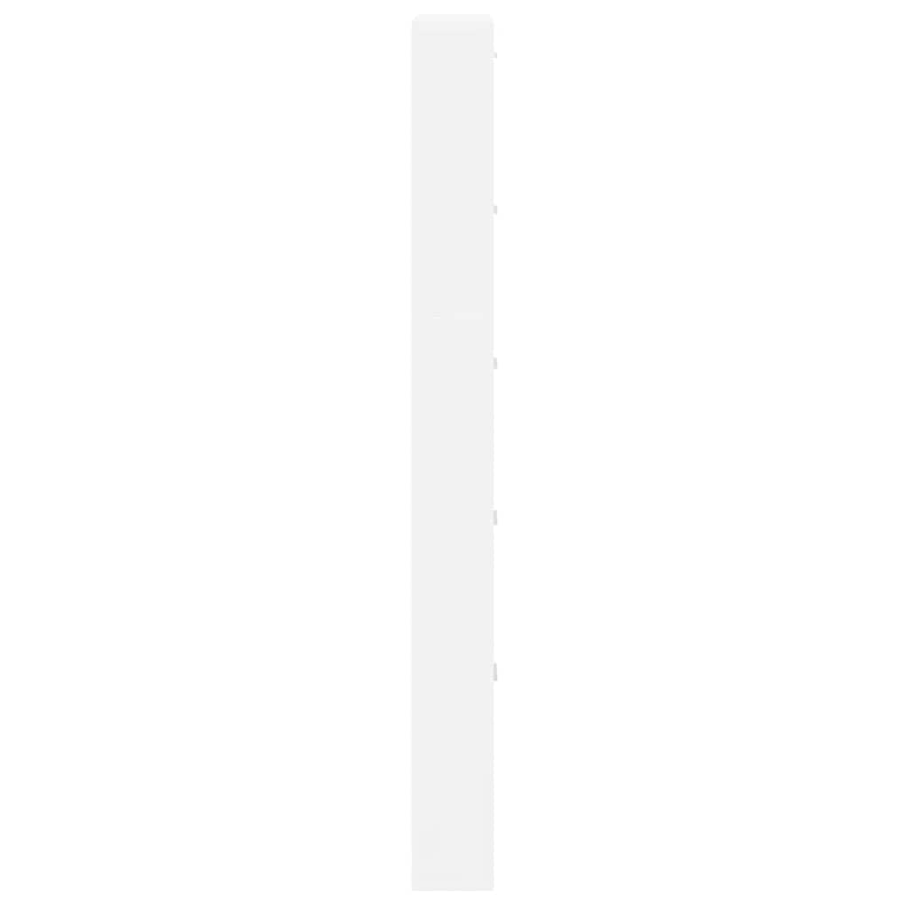 White Wooden Shoe Cabinet with 5 Compartments