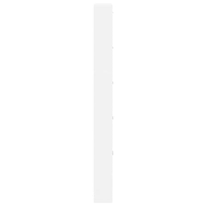 White Wooden Shoe Cabinet with 5 Compartments