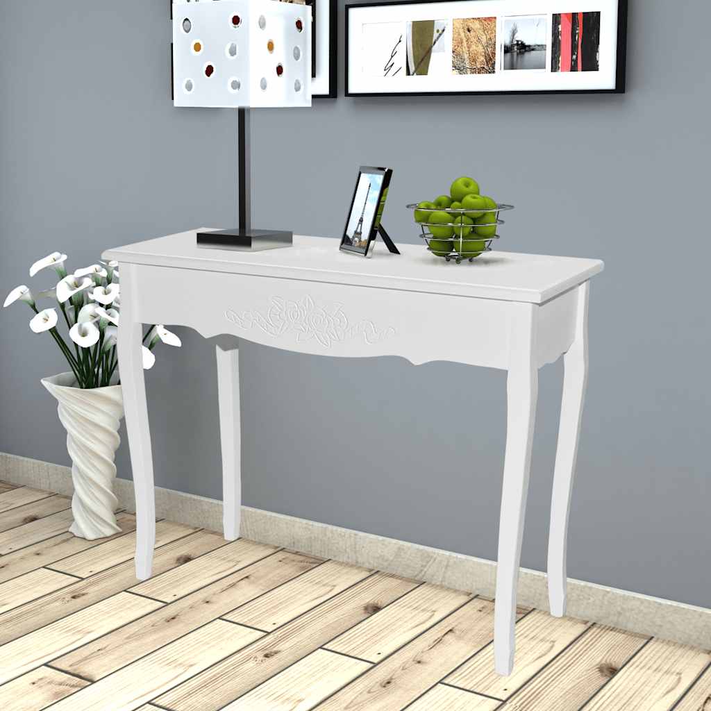 241144 vidaXL Dressing Console Table White