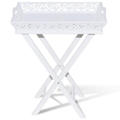 Side Table with Tray White