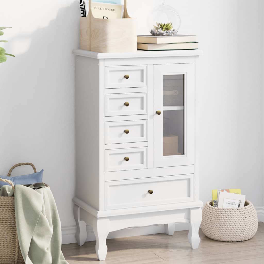 Cabinet | White | MDF and Pinewood | Medium | Storage Cabinet