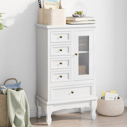 Cabinet | White | MDF and Pinewood | Medium | Storage Cabinet
