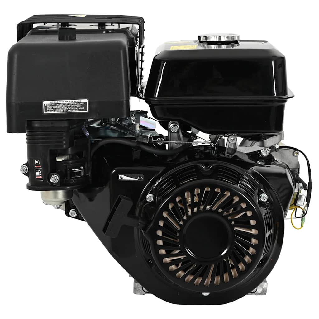 Petrol Engine 15 HP 11 kW Black