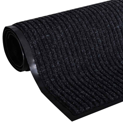 Door Mat Black 90 x 120 cm PVC