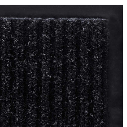 Door Mat Black 90 x 120 cm PVC