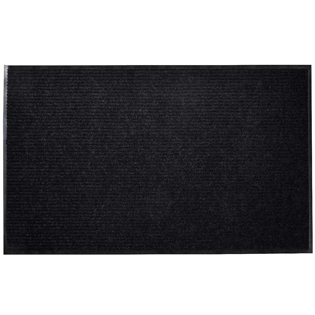 Door Mat Black 90 x 150 cm PVC