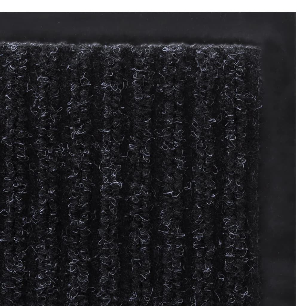 Door Mat | Black | PVC backing, Polyester fabric | 90 x 150 cm | Non-slip