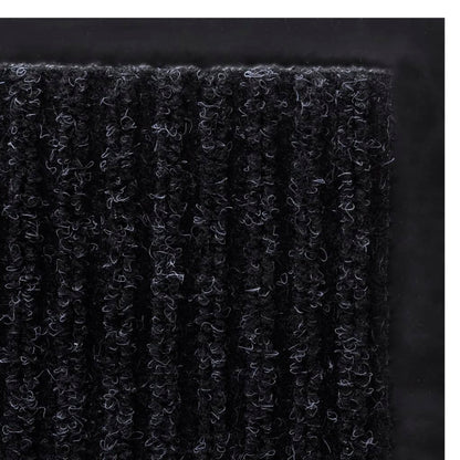 Door Mat | Black | PVC backing, Polyester fabric | 90 x 150 cm | Non-slip