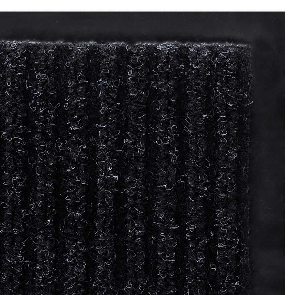 Door Mat Black 90 x 150 cm PVC