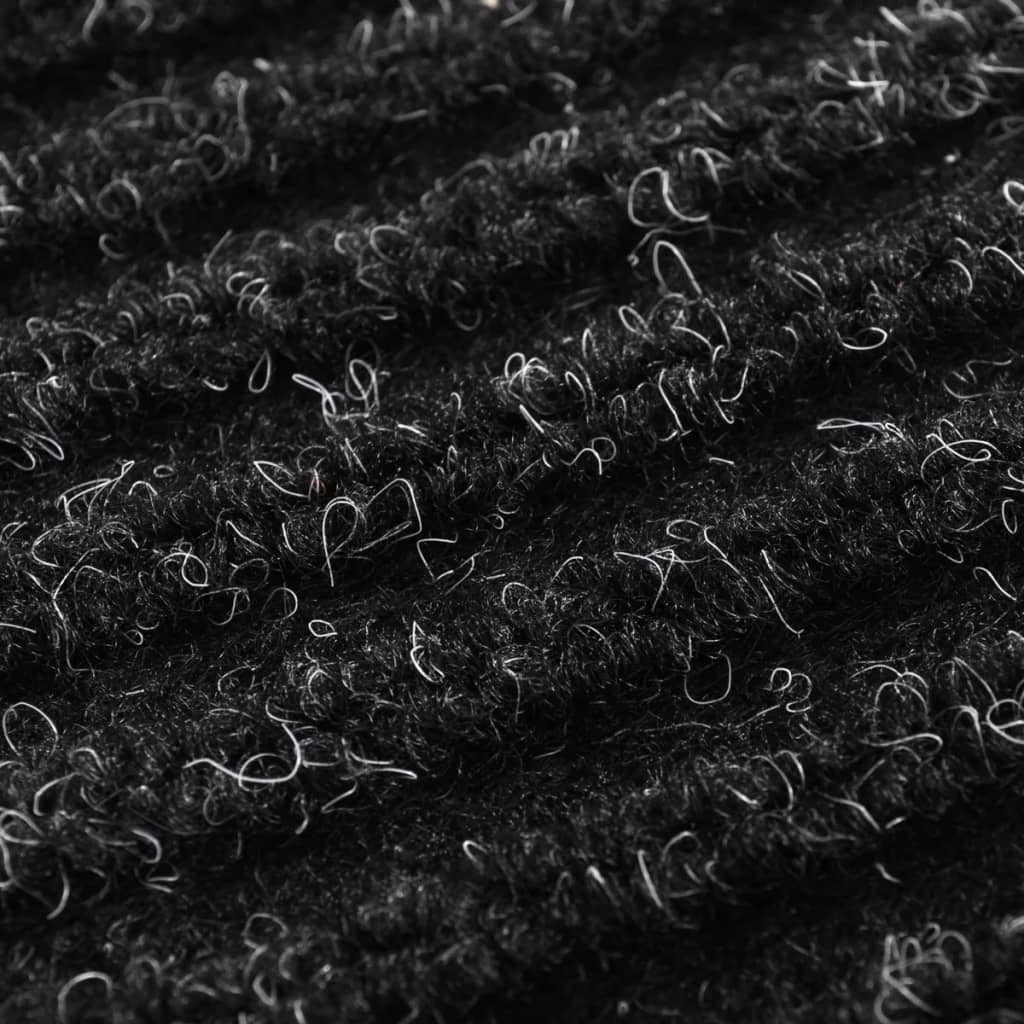 Door Mat | Black | PVC backing, Polyester fabric | 90 x 150 cm | Non-slip