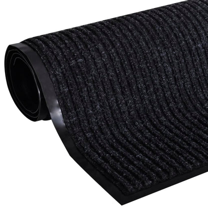 Doormat | Black | Polyester | 120 x 180 cm | Doormat | Rectangular