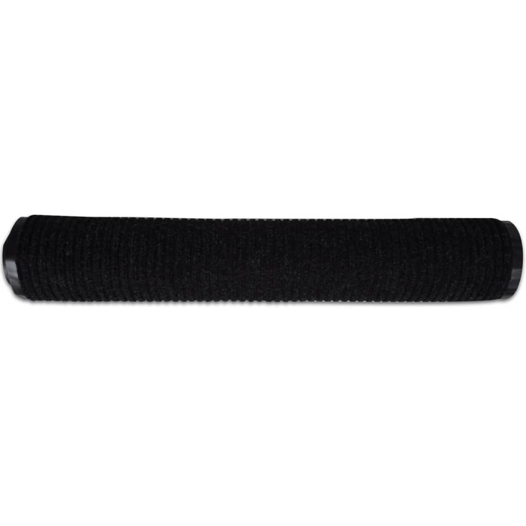 Doormat | Black | Polyester | 120 x 180 cm | Doormat | Rectangular