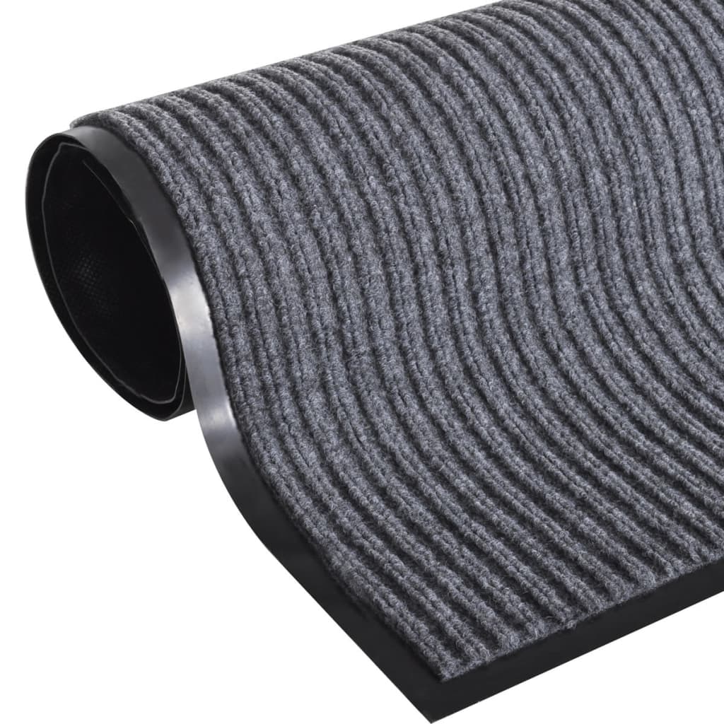 Door Mat Grey 120 x 180 cm PVC