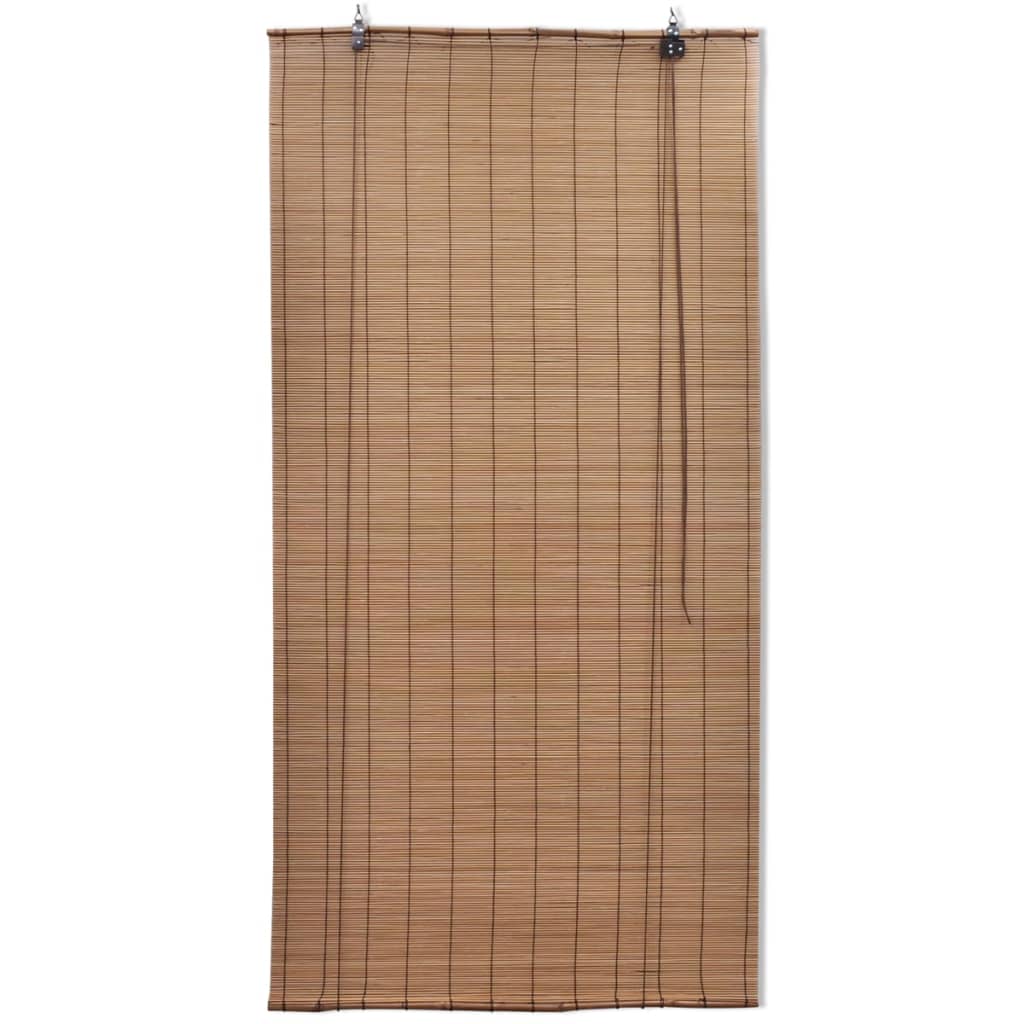 Brown Bamboo Roller Blinds 120 x 160 cm