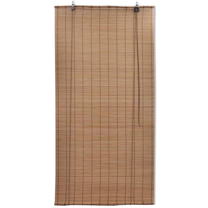 Brown Bamboo Roller Blinds 120 x 220 cm