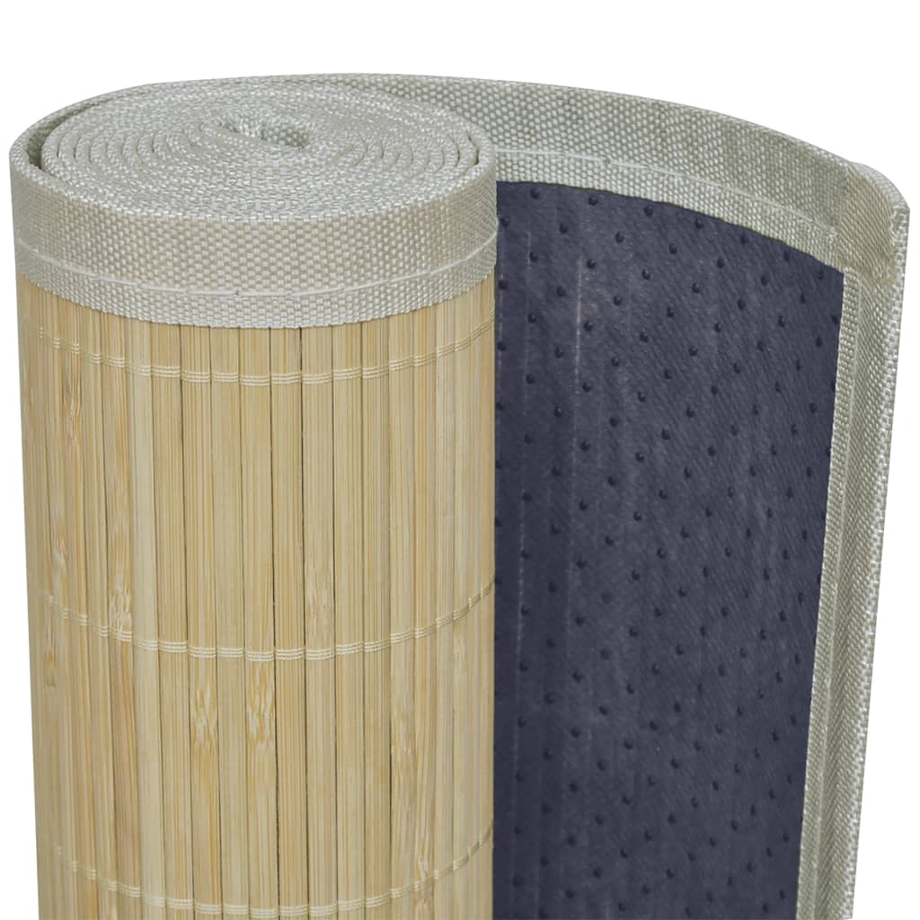 Carpet | Natural bamboo | Bamboo, polypropylene, PVC | 150 x 200 cm