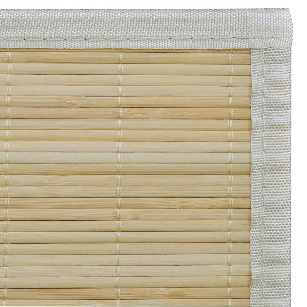 Carpet | Natural bamboo | Bamboo, polypropylene, PVC | 150 x 200 cm